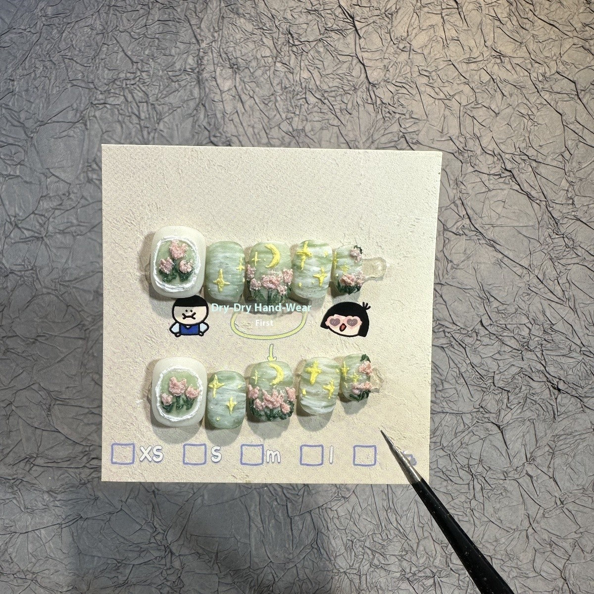 Oil Painting Romantic Nail Art Stickers & Decals for Manicure