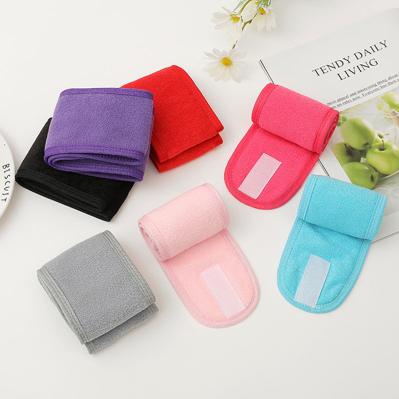 Velcro Sports Face Wash Headband Double Layer Makeup Headband