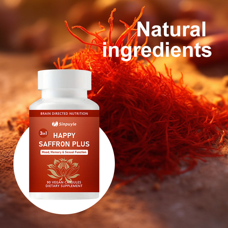 Saffron Supplement with Curcumin & Zinc - Mood, Memory & Eye Health Support