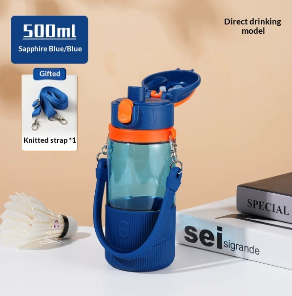 High Temperature Resistant Tritan Sports Water Bottle with Spout, 500ml & 700ml