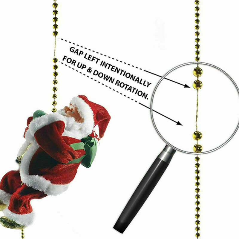 Electric Animated Santa Claus Climbing Toy - Christmas Decor