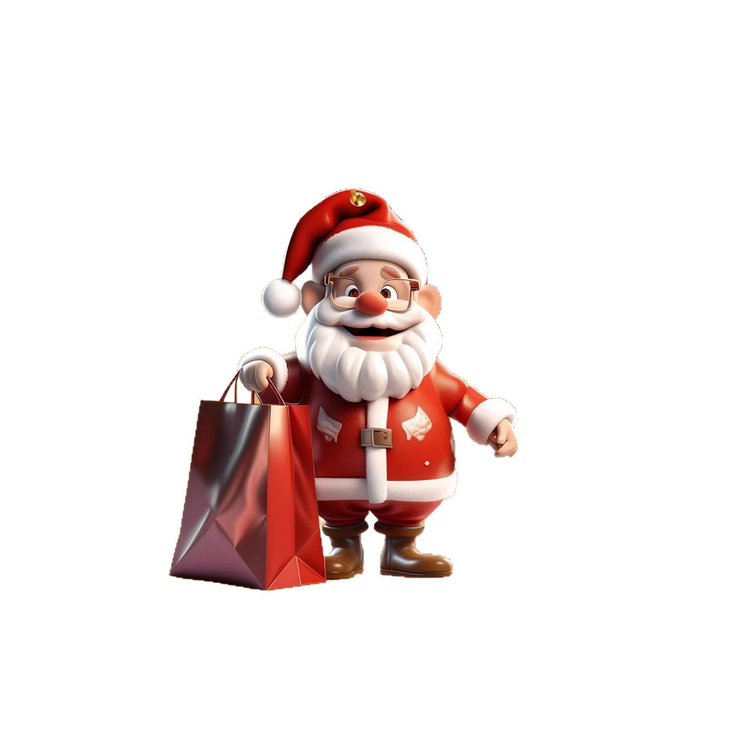 Acrylic Santa Claus Holiday Decor Pendant for Seasonal Festivities