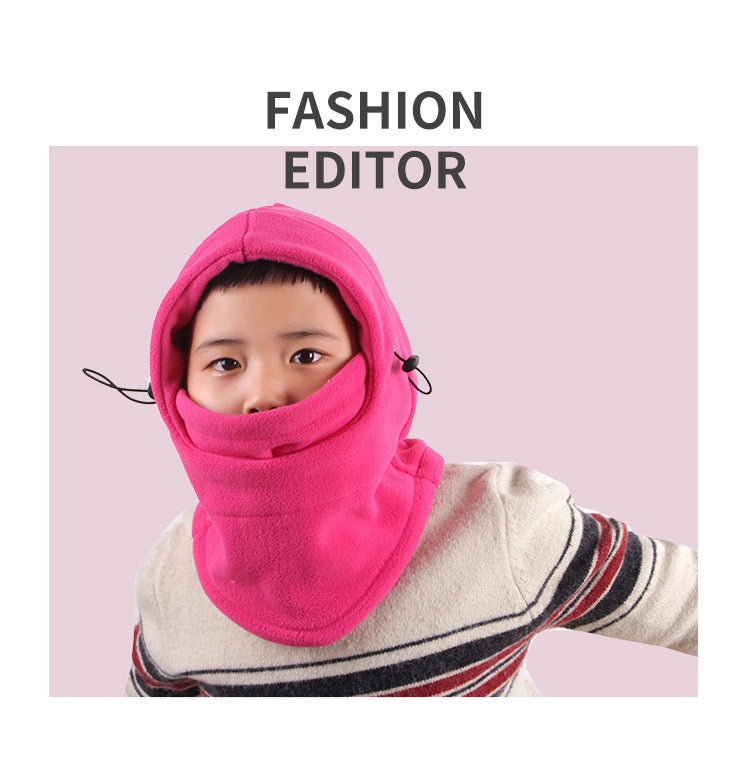 Children's Polar Fleece Thermal Wind Mask - All Match, Warm & Trendy for Kids