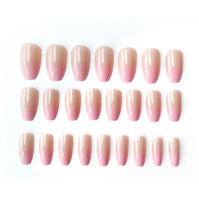 Yellow Nail Art Fake Nail Patch - Detachable Scrub for Manicure