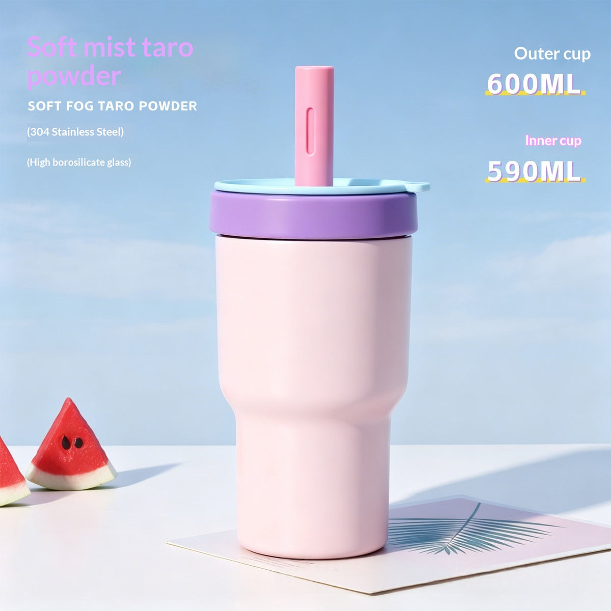 Insulated Stainless Steel Thermal Mug with Large Capacity and Glass Liner