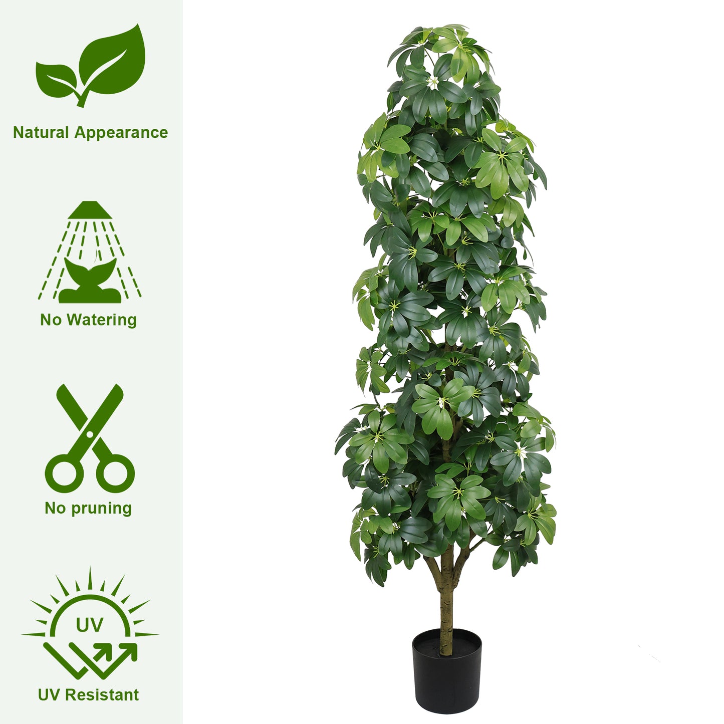 6FT Realistic Artificial Tree for Indoor & Outdoor Decoration