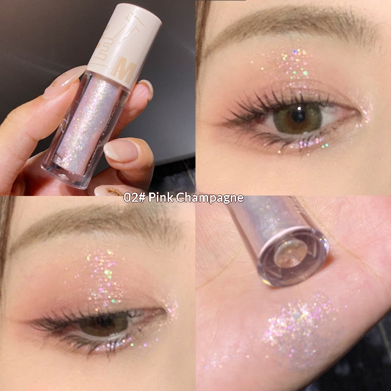 Liquid Eyeshadow with Glitter Sequins and Pearlescent Finish - Multiple Colors
