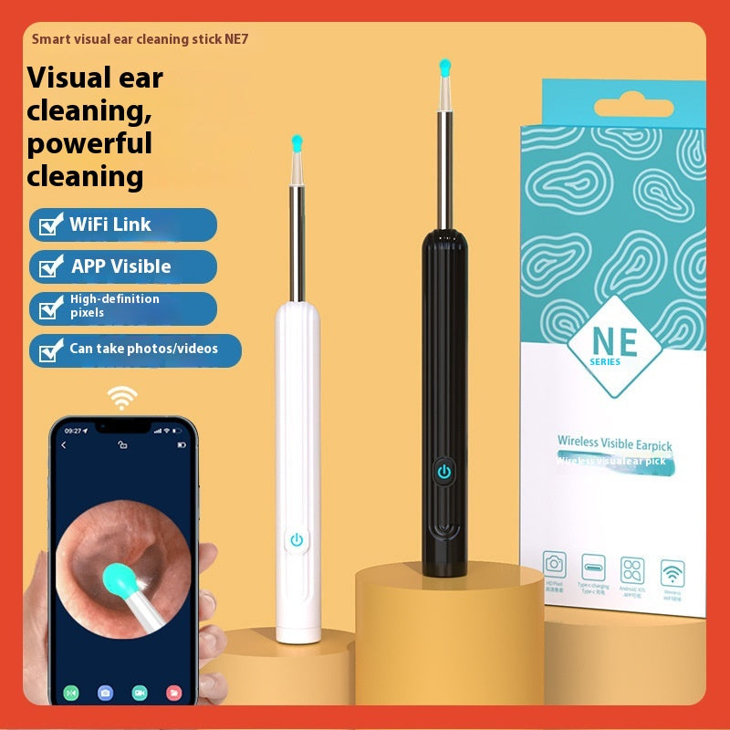 NE7 Visual Earpick Wireless Wifi Endoscope HD