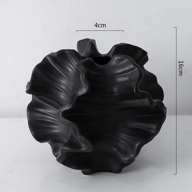 Wabi Sabi Coral Ceramic Table Vase - Modern Home Decor, Small & Large Sizes