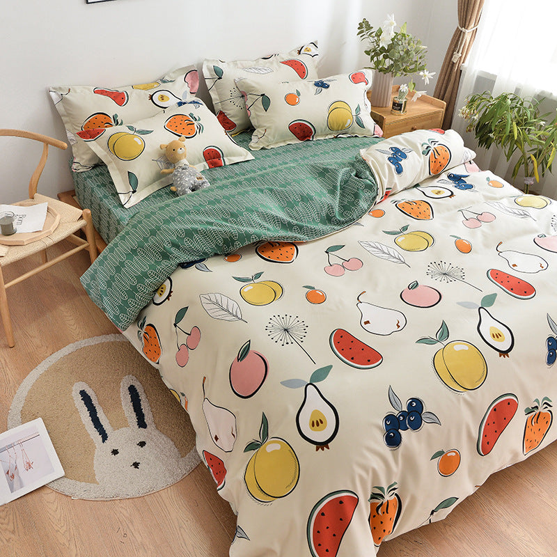 Pure Cotton Bedding Set - Multiple Sizes & Styles, Soft & Comfortable