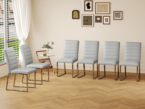 6-Pack - Bulk Deal,Dense Foam Padded Chairs, Durable Iron Base Black