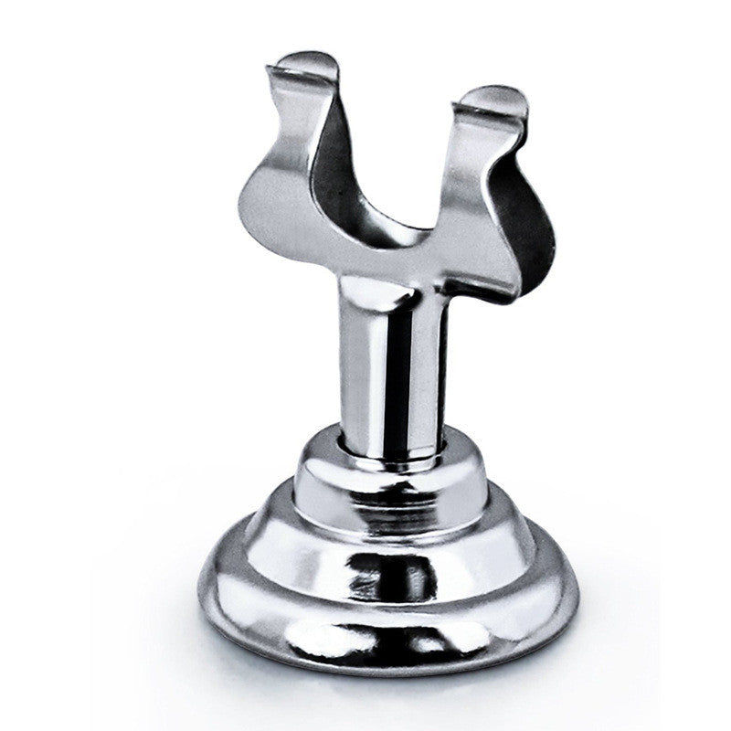 U-Shaped Stainless Steel Table Number Plate - Silver 4cm High