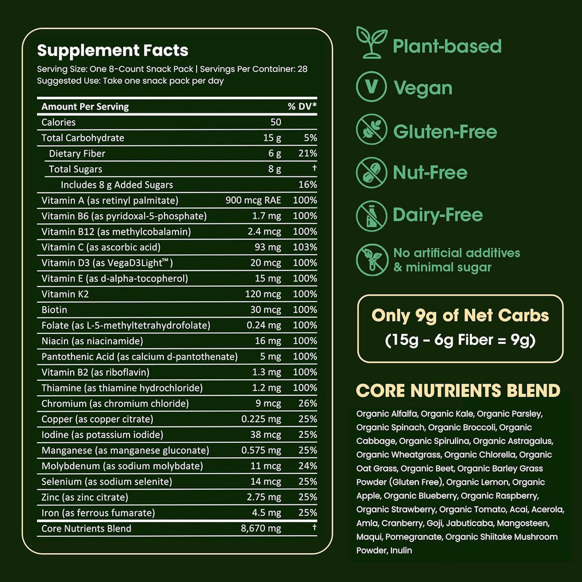 Prebiotics Spirulina Soft Candy - Multiple Quantities