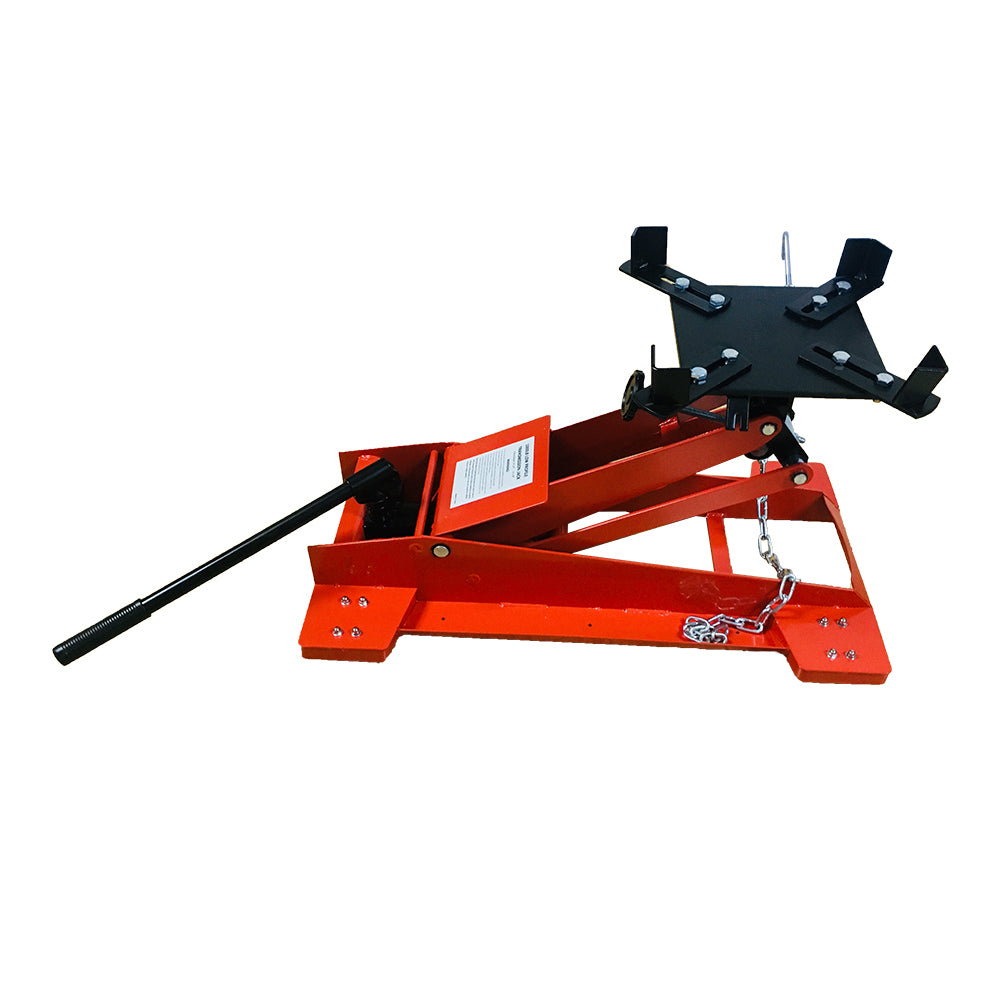 Hydraulic Transmission Jack 0.5 Ton Low Profile Steel Heavy Duty Tool - Red