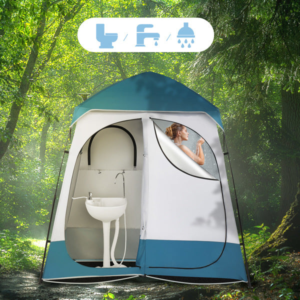 Portable Privacy Changing Tent - Blue & White