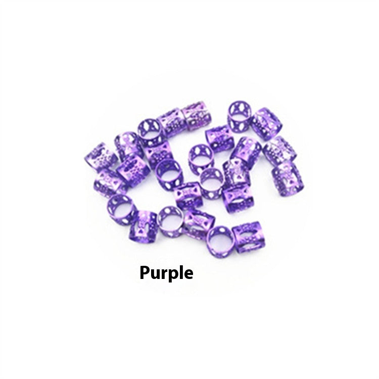 Hair Bead Ring Clips Set for Hair Braiding and Styling – Multiple Colors