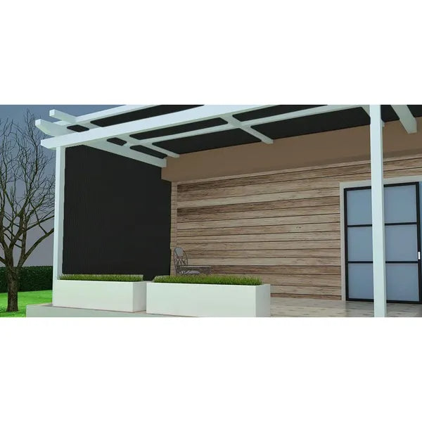 Black Shade Cloth - UV Resistant Mesh Fabric 8ft x 12ft