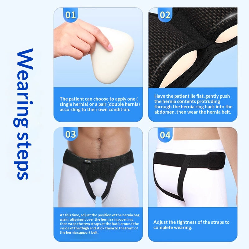 Adjustable Hernia Support Belt for Groin Relief - Breathable Neoprene