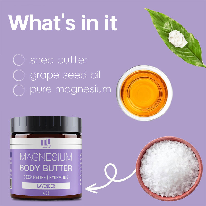 Magnesium Body Butter for Skin Nourishment and Moisturization