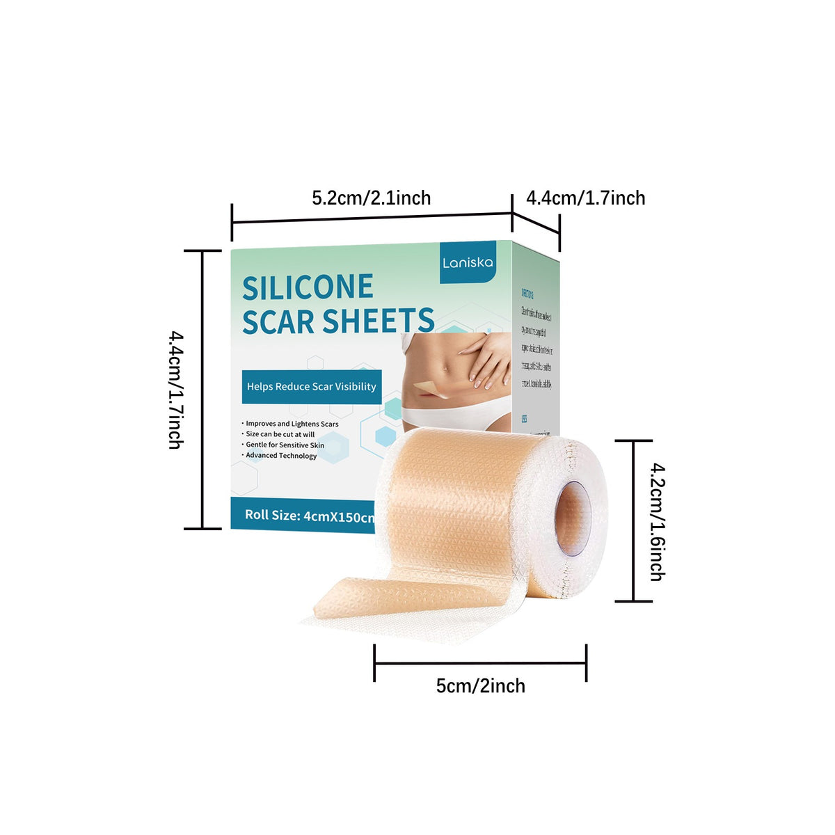 Silicone Scar Sheets - Gentle Care Patches