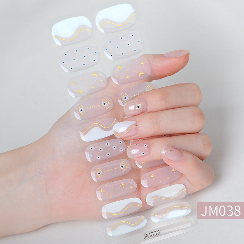 Waterproof Durable Semi-Curing Gel Nail Sticker Set for Nail Art
