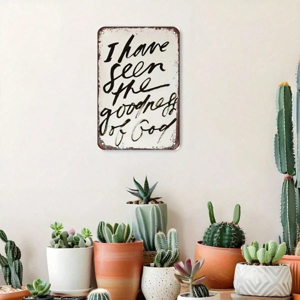 Metal Tin Sign Wall Decoration - 20 cm x 20 cm