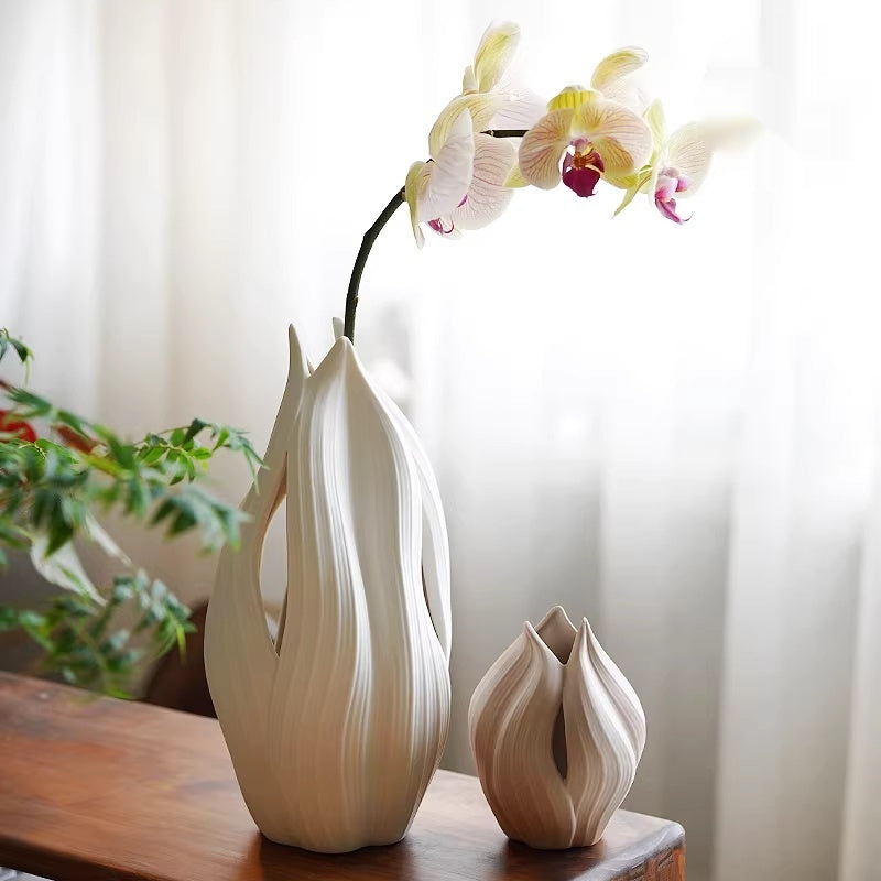 European-Style Ceramic Vase for Home Decor Small Blue Vase