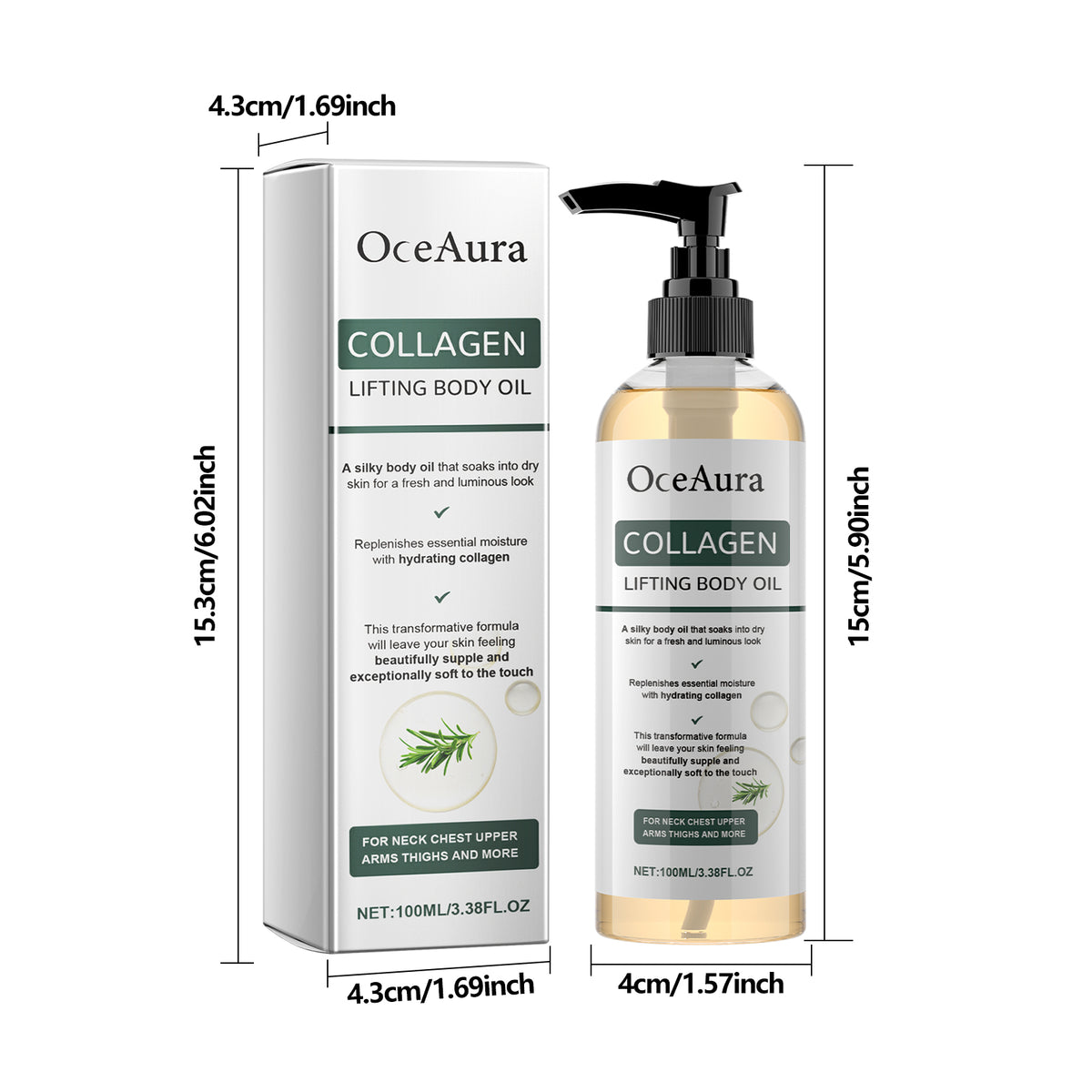 Collagen Firming Body Oil - Hydrating Massage Oil 100ml