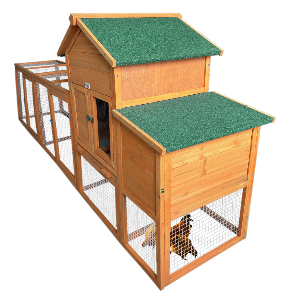 Wooden Chicken Coop - Orange - Single Box Design