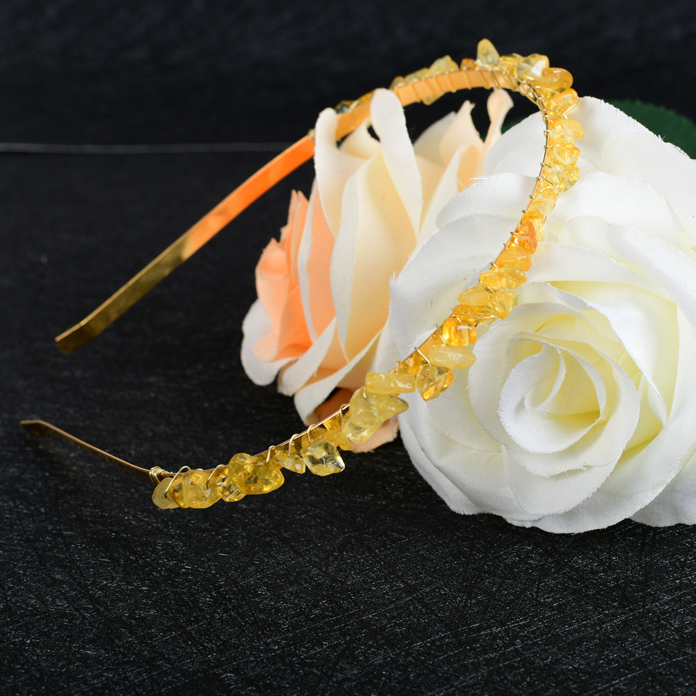 Crystal Bridal Hair Comb Headband | Vintage Geometric Design