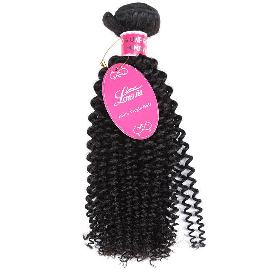 Deep Curly Human Hair Bundles - Brazilian 10A Hair Extensions