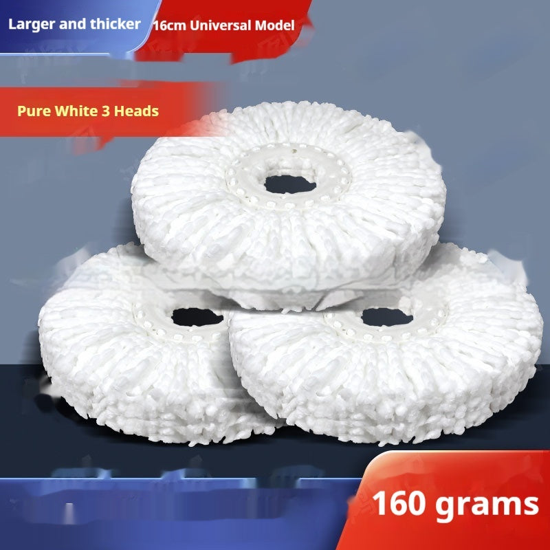 Extra Thick Rotating Mop Head Refill for Spin Mops - Universal Round Design