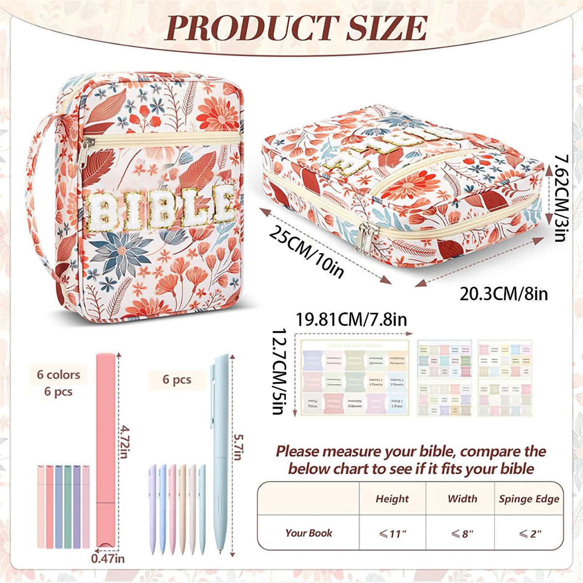 Book Storage Bag Handbag Style Travel & Desktop Organizer
