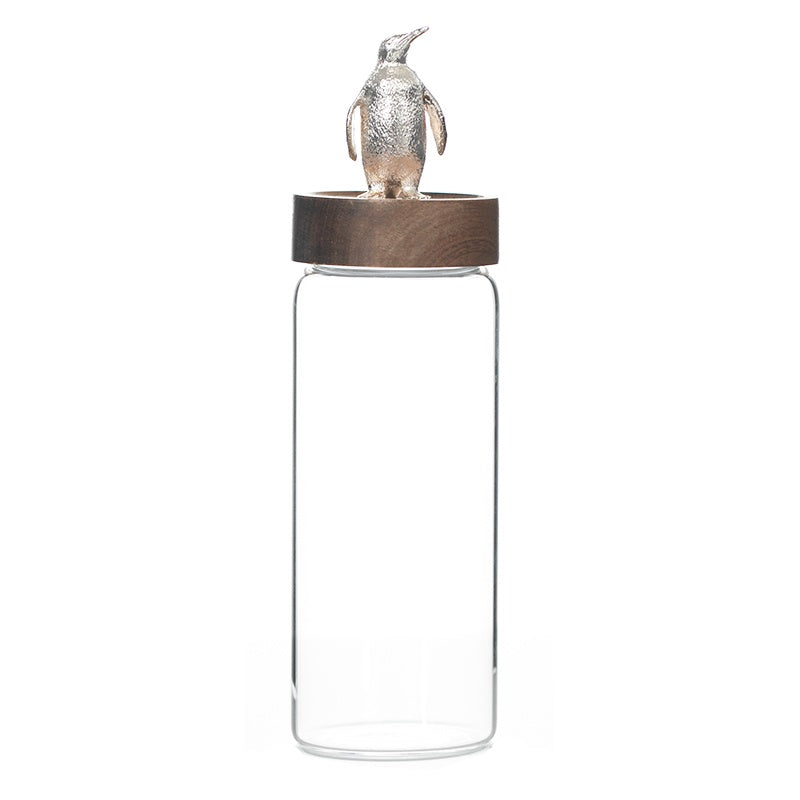 Luxury Glass Sealed Can Tea Pot with Household Storage Jar