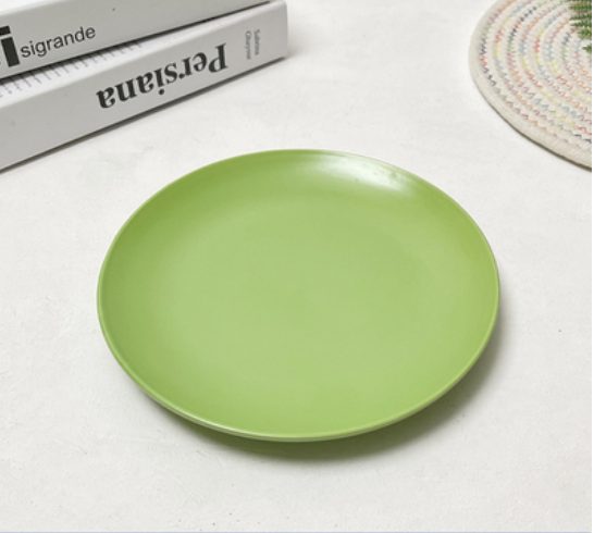 8-Inch Ceramic Plate Set for Kitchen Storage - Multiple Styles