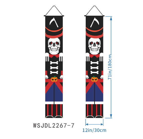 Halloween Curtain Hanging Banner Party Decoration - Festive Home Decor