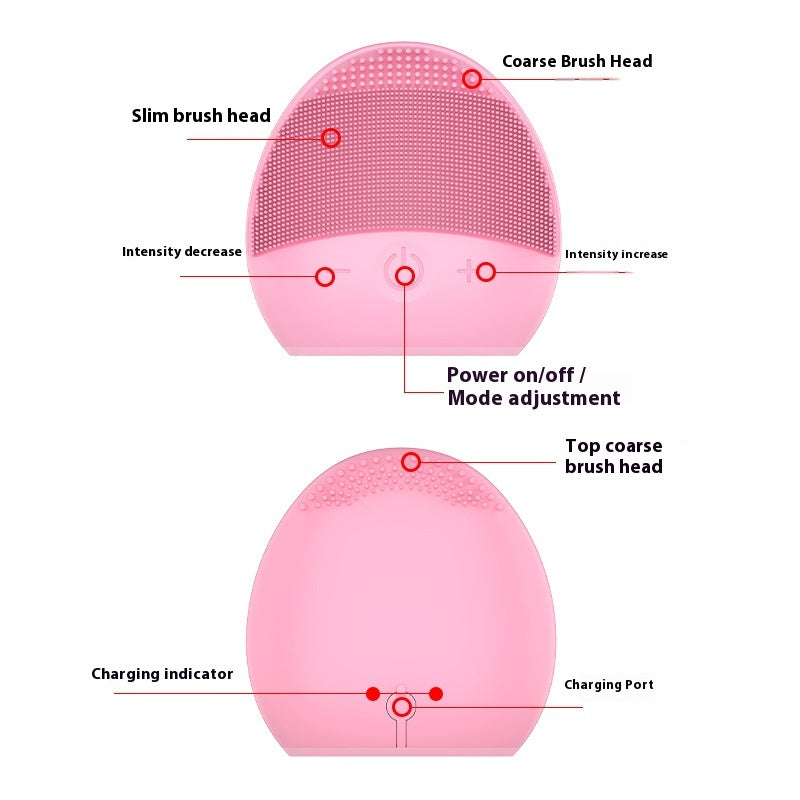 Ultrasonic Facial Cleansing Brush - Pore Shrinking & Skin Refreshing Device