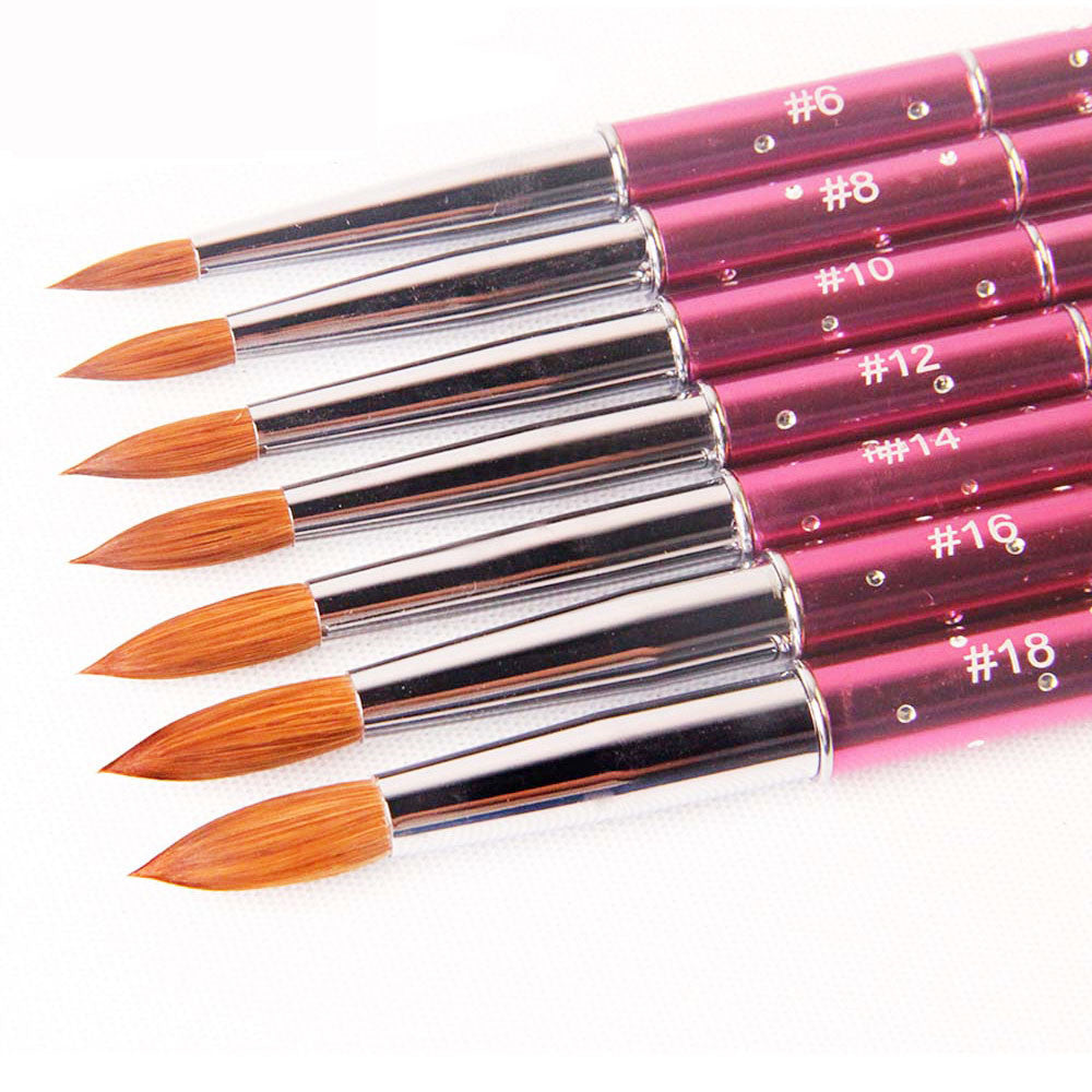Nail Art Carving Pen Brush Kit - Pink