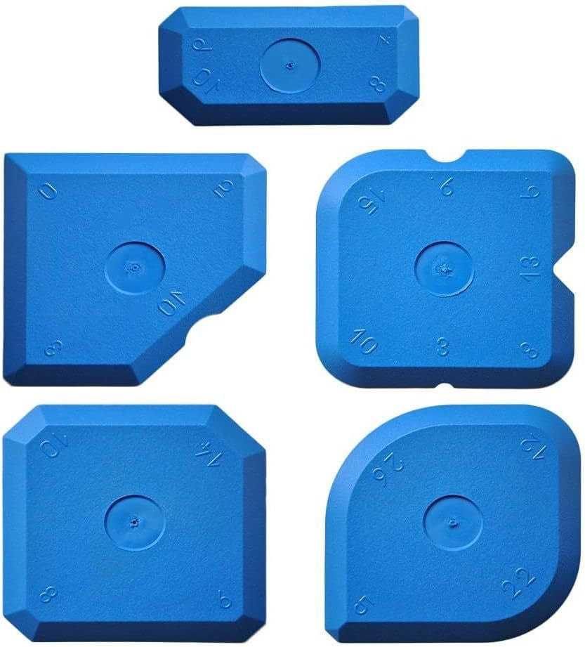 5-Piece Silicone Caulking Tool Set for Kitchen & Bathroom Sealing