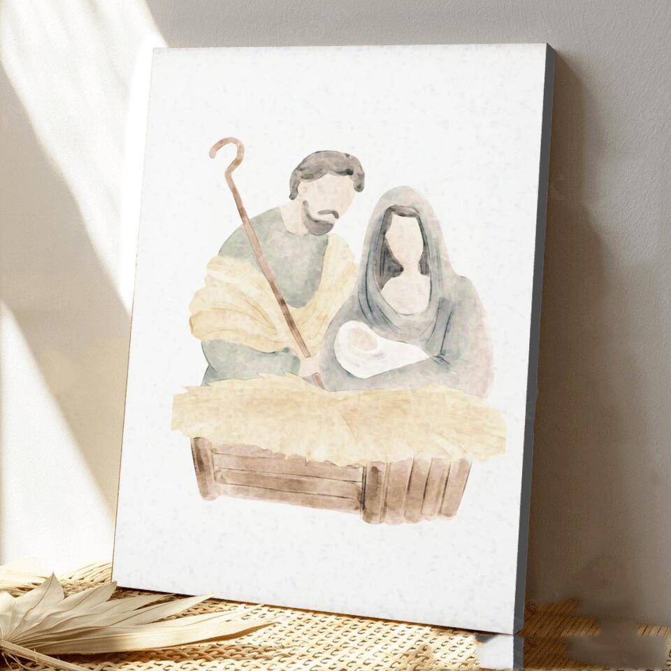 Christmas Baby Jesus Canvas Wall Art 30x45cm Minimalist Home Decor