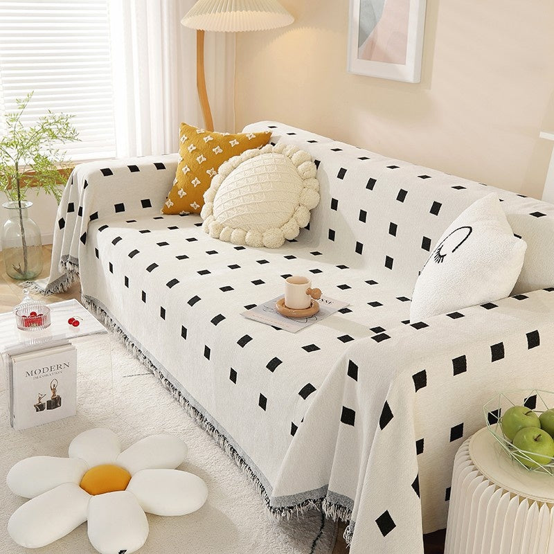 Waterproof Sofa Towel - Solid Color Couch Cover for Home & Garden