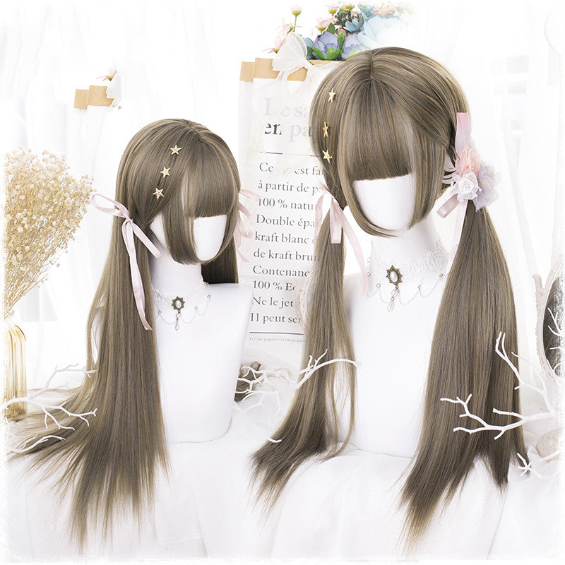 Long Straight Black Cosplay Wig - 70cm