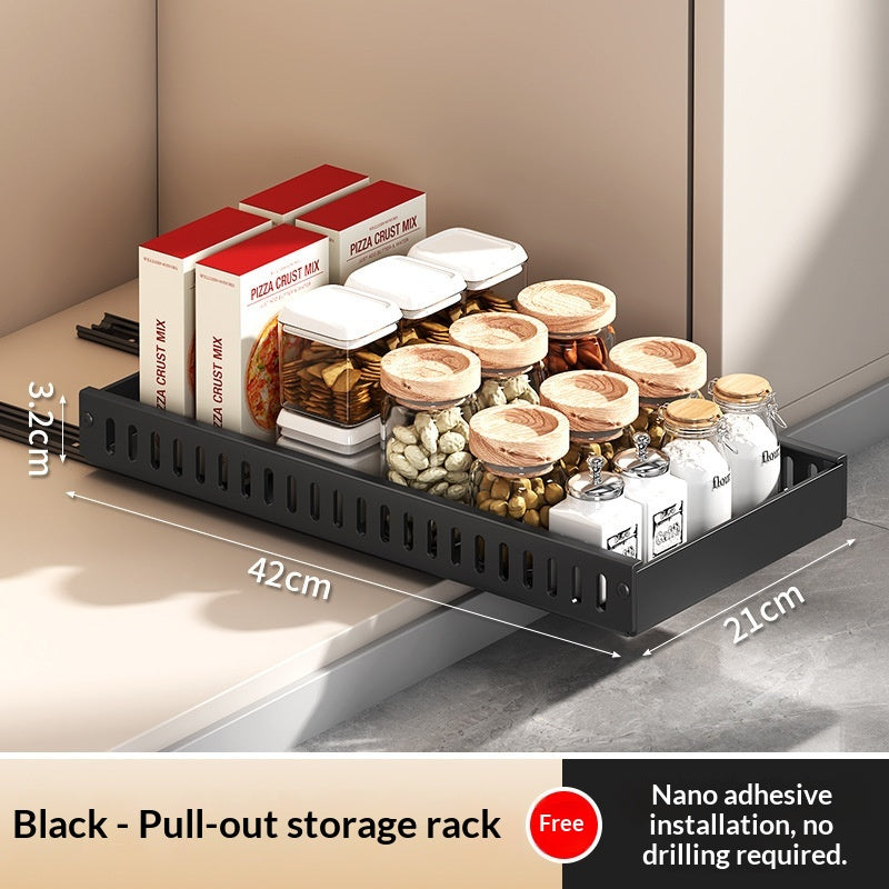 Adjustable Kitchen Storage Rack - Multi-Color Space Saver for Cabinets and Counters