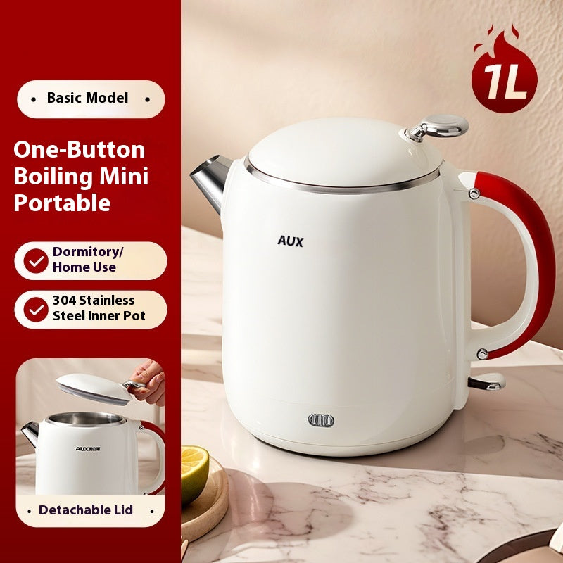 Portable Electric Kettle with Heat Preservation, 1L Travel Mini Water Boiler