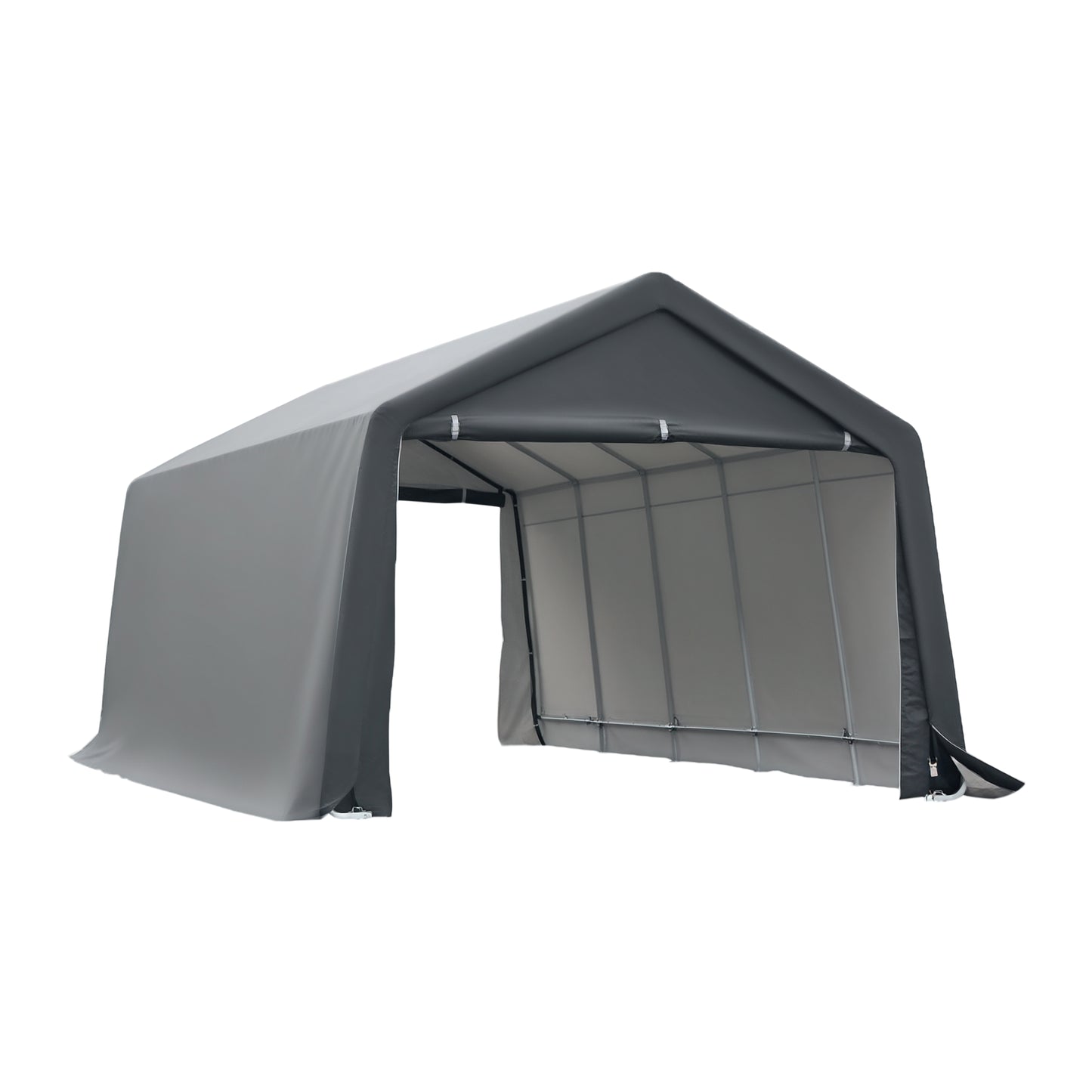 Heavy Duty Portable Garage Carport - 12x20 ft Shelter for Bikes & Tools