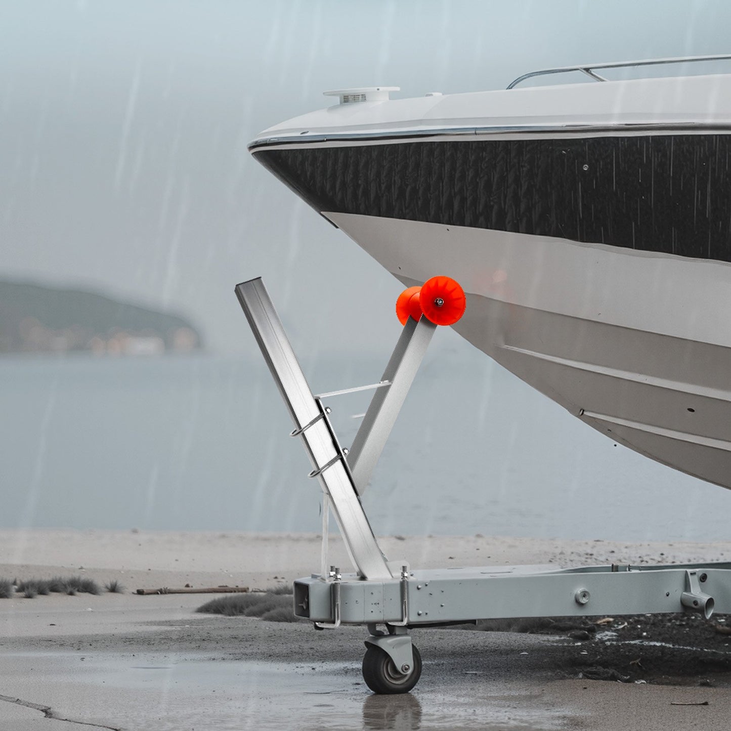 Boat Winch Stand with Roller for 2-3 Inch Posts - Marine Trailer Accessory