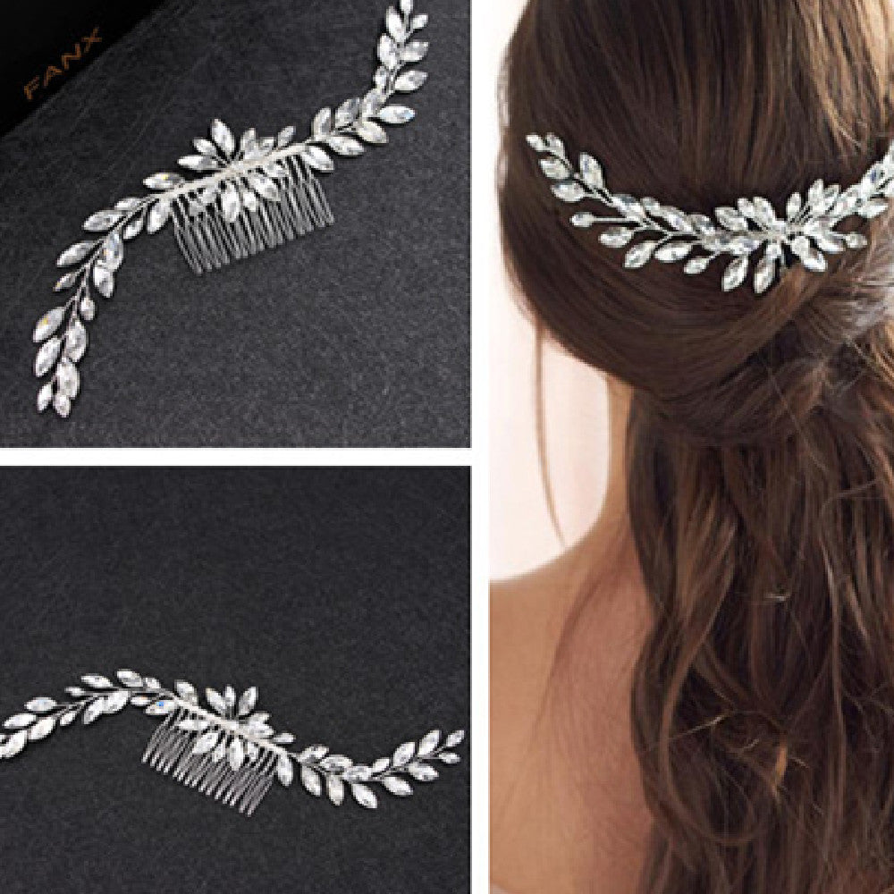 Rhinestone Bridal Headdress with Wire