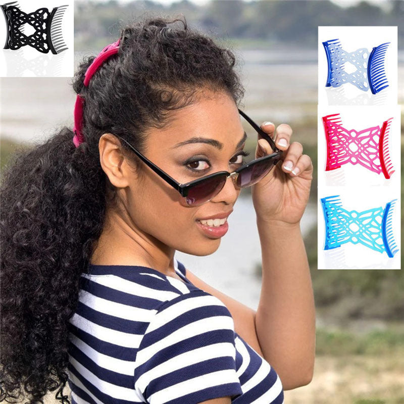 Silicone Hairpin with Crystal Design - Multiple Colors