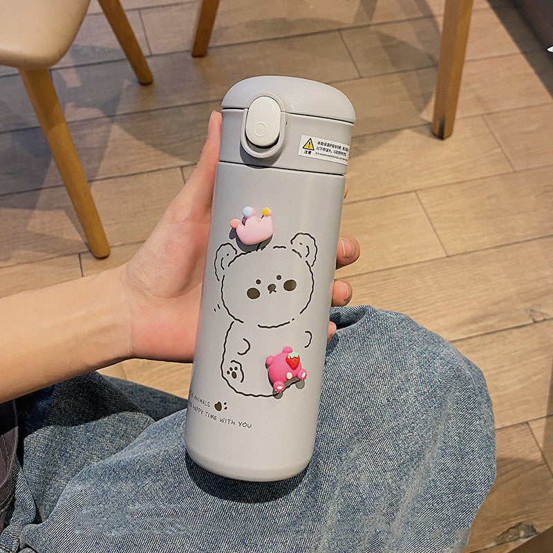 Insulated Stainless Steel Travel Mug with Thermos Cup 460ml - Multiple Colors
