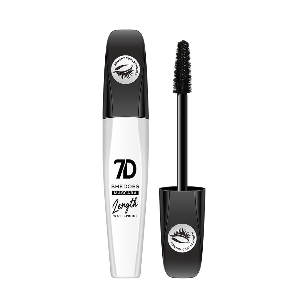 Waterproof 7D Mascara - Smudge-proof, Lengthening & Curling, 10mL